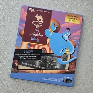 ⭐️Disney Aladdin Coloring Book and 3D Wood Model⭐️